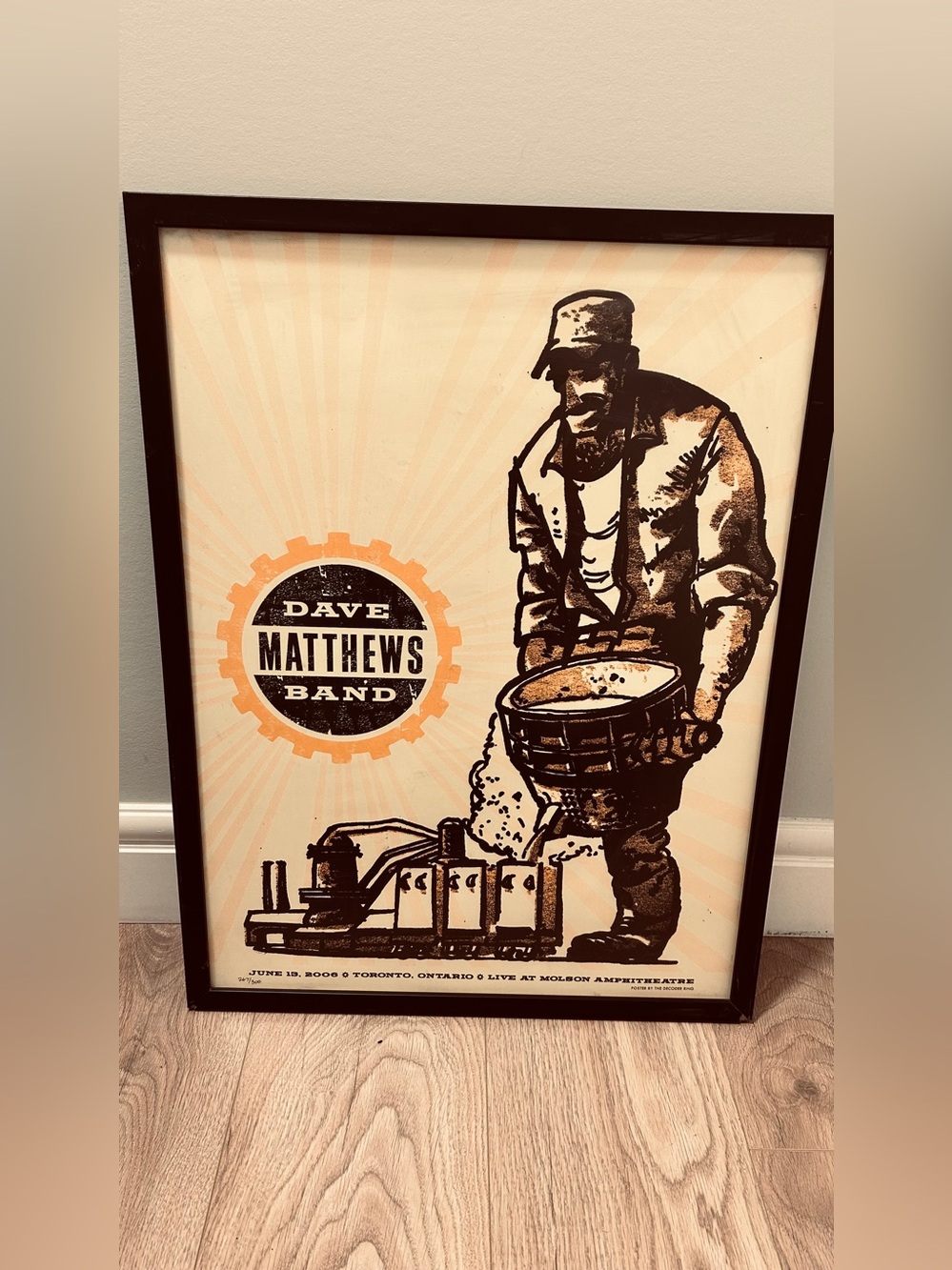 Dave Matthews Band Framed Concert Poster – Toronto 2006 – Limited Print